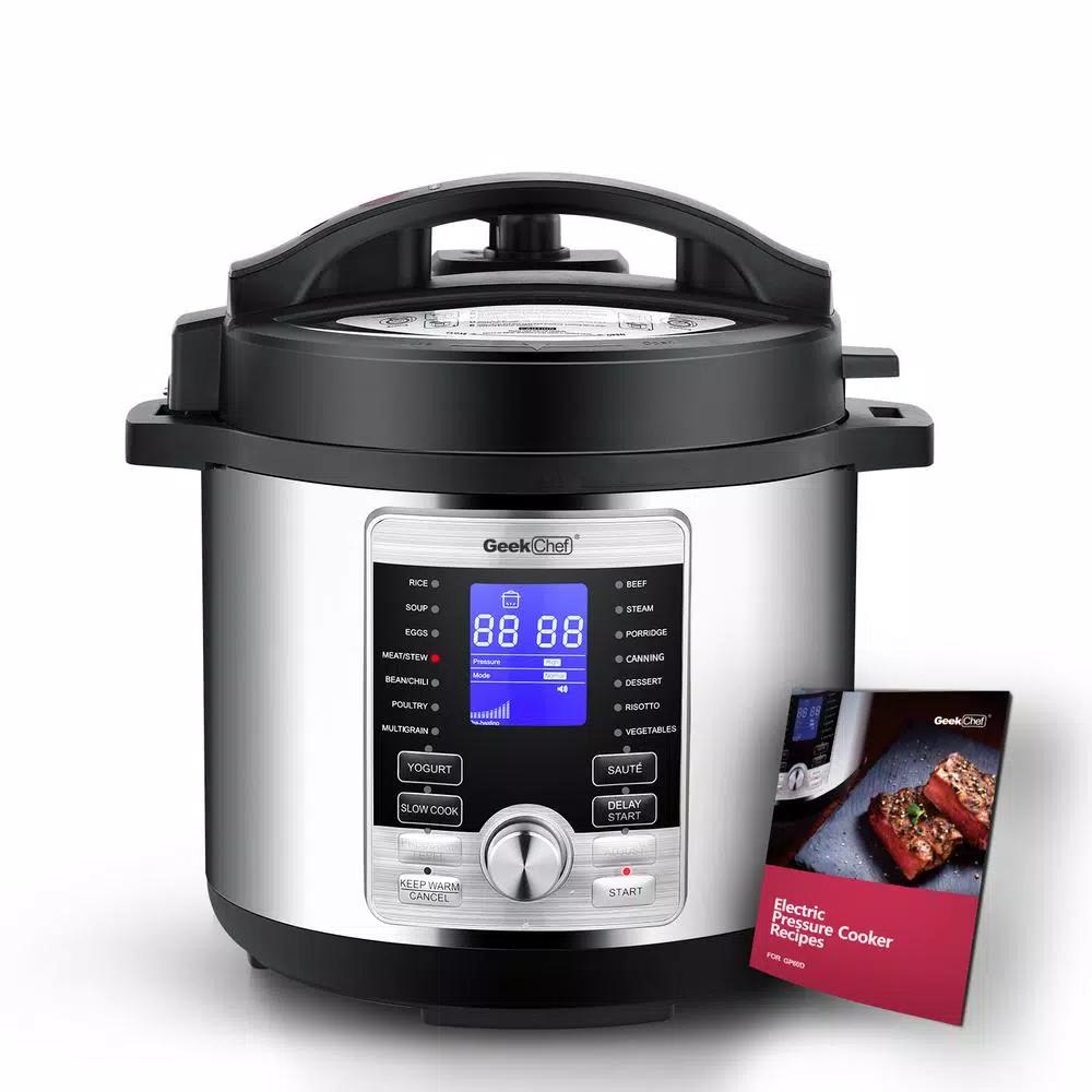 Boyel Living Geek Chef 6 Qt. 17-in-1 Stainless Steel Multi-Use Electric Pressure Cooker