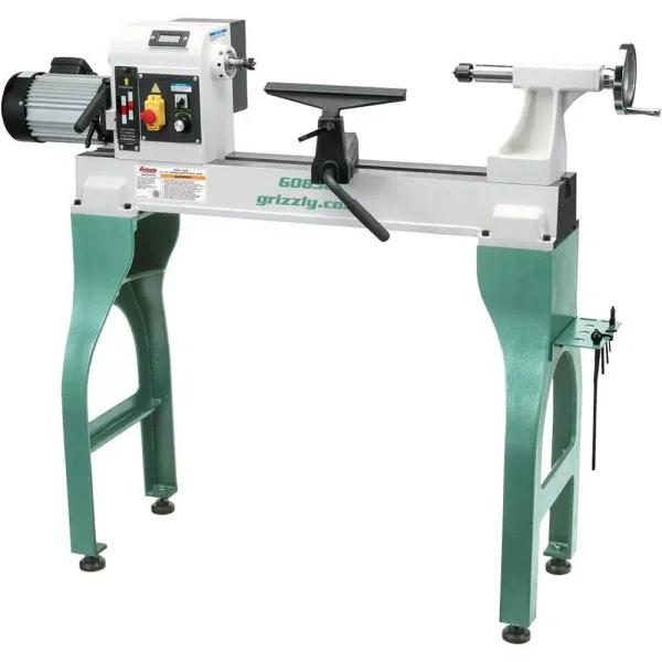 Grizzly Industrial 16 in. x 24 in. Variable-Speed Wood Lathe, 2 HP, 220V
