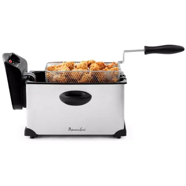 Continental Professional Series 3 QT Stainless Steel Deep Fryer, 1700W Electric