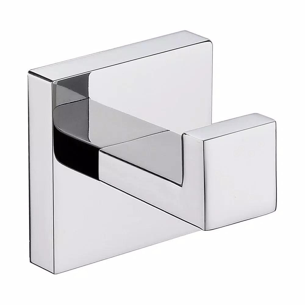 Lexora Bagno Lucido Stainless Steel Robe Hook, Chrome Finish