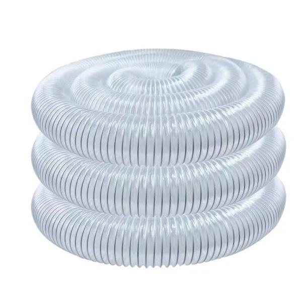 POWERTEC 5 in. x 20 ft. Clear Vue Heavy Duty Flexible PVC Dust Collection Hose