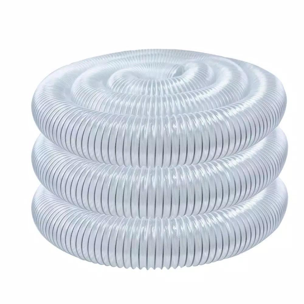 POWERTEC 5 in. x 20 ft. Clear Vue Heavy Duty Flexible PVC Dust Collection Hose