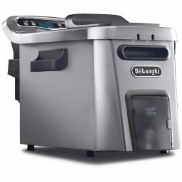 DeLonghi De'Longhi Livenza Dual Zone 4.5L Stainless Steel Deep Fryer with Easy Clean Drain System thumbnail 1