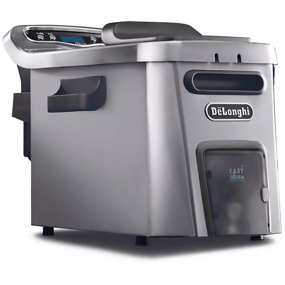 DeLonghi De'Longhi Livenza Dual Zone 4.5L Stainless Steel Deep Fryer with Easy Clean Drain System