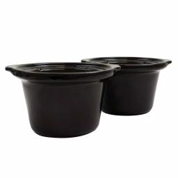 Nesco 2.5 Qt. Stainless Steel Dual Serving Station Slow Cooker with 2 Removable Ceramic Pots thumbnail 4
