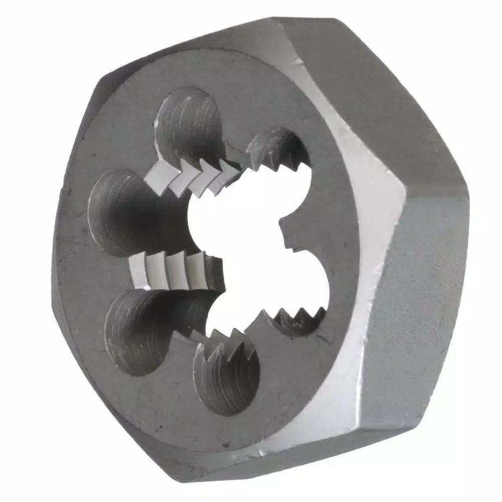 Drill America 6-Piece Carbon Steel NPT Hex Die Set with Wooden Case