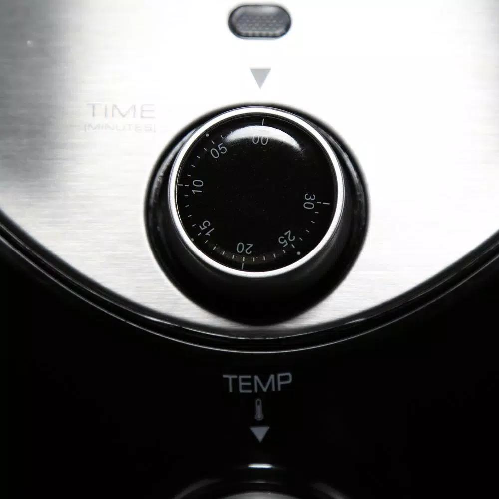 Professional Series Cool Touch 3.38 Qt. Air Fryer, 1500W Compact Countertop Fryer - Black