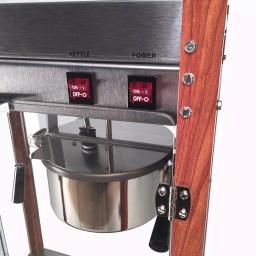 Paragon 1971 Pastime Pop 8 oz. Commercial Popcorn Machine with Faux Wood Corner Posts thumbnail 4