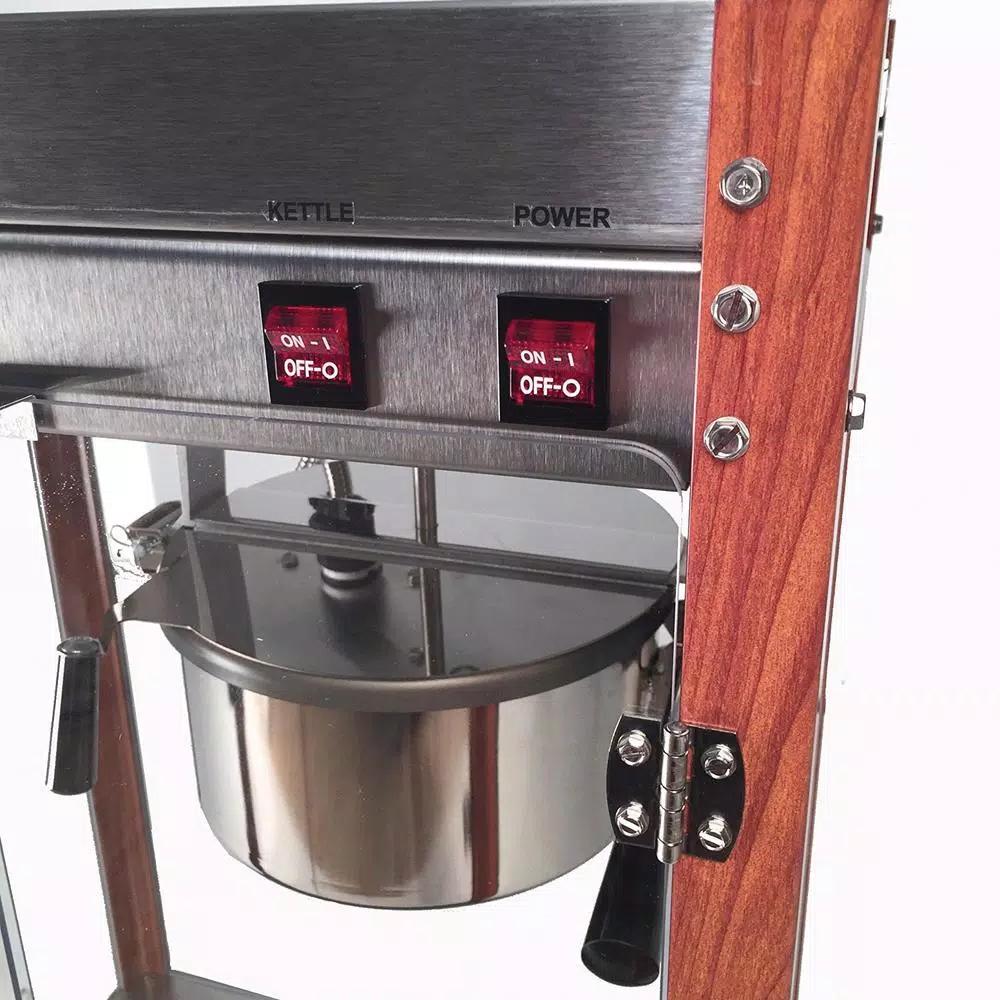 Paragon 1971 Pastime Pop 8 oz. Commercial Popcorn Machine with Faux Wood Corner Posts