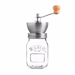 Kilner 17 fl oz Glass Coffee Grinder with Adjustable Ceramic Mechanism and Airtight Lid thumbnail 1