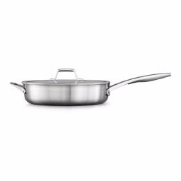 Calphalon Premier 5 Qt. Stainless Steel Saute Pan with Tempered Glass Lid thumbnail 1
