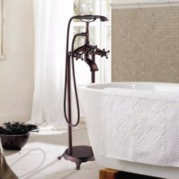Vanity Art 40 in. Single-Handle Claw Foot Tub Faucet with Hand Shower, Oil Rubbed Bronze thumbnail 4
