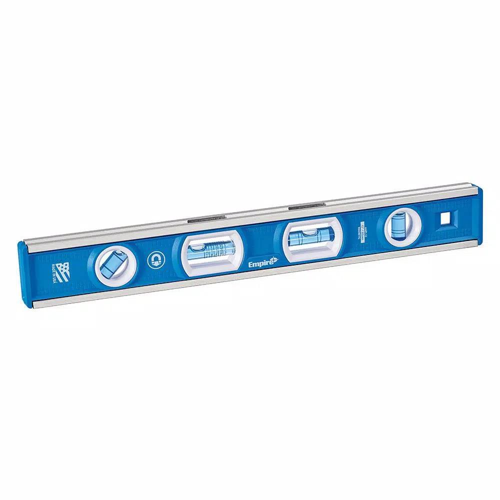 Empire e75 Series True Blue 48 in. Box Level and 12 in. Magnetic Level Set