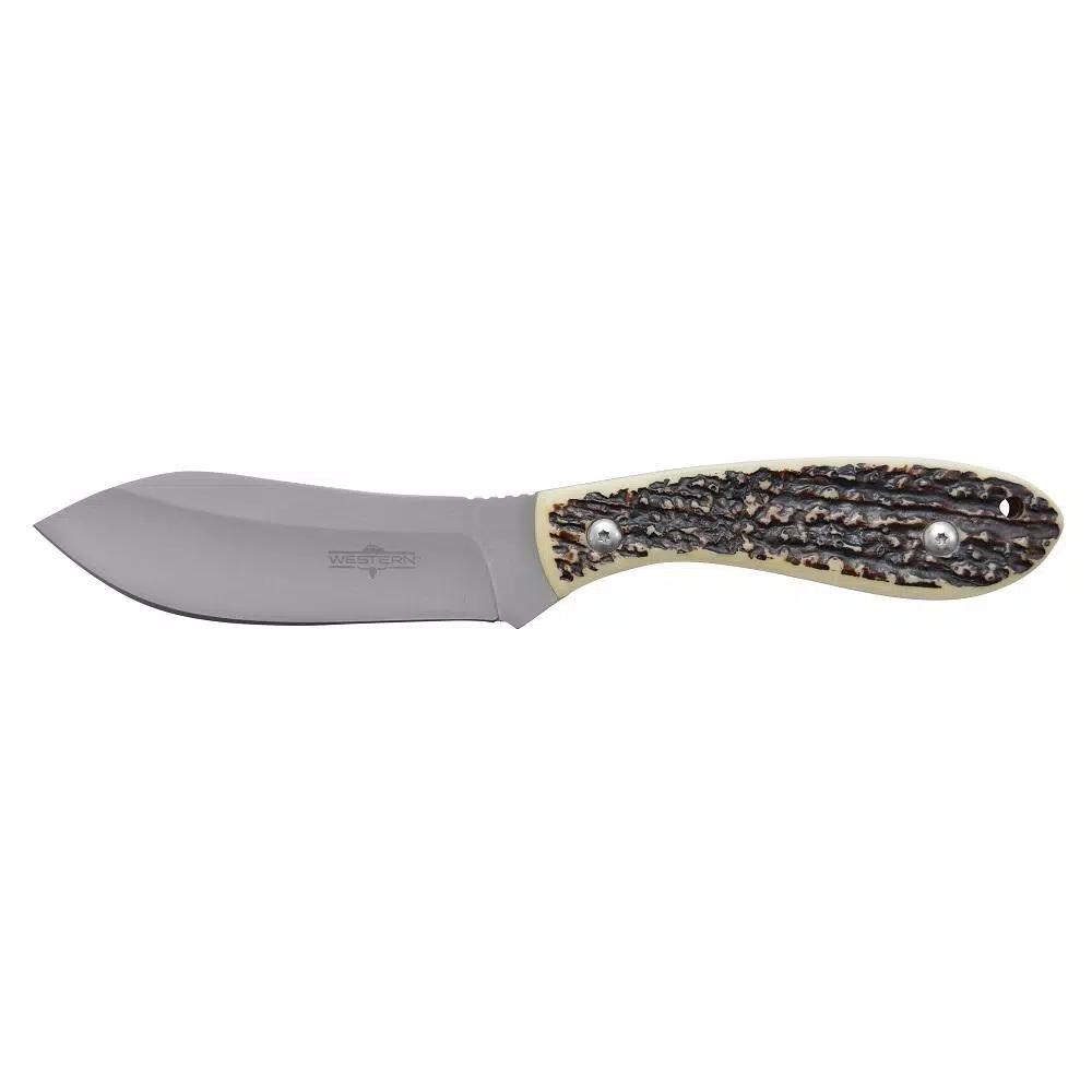 Western Crosstrail 9-in Fixed Blade Knife, Titanium Bonded 420 Stainless Steel Clip Point