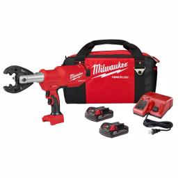 Milwaukee M18 FORCE LOGIC 6-Ton Pistol Utility Crimping Kit with BG-D3 Jaws and 2 Batteries thumbnail 1