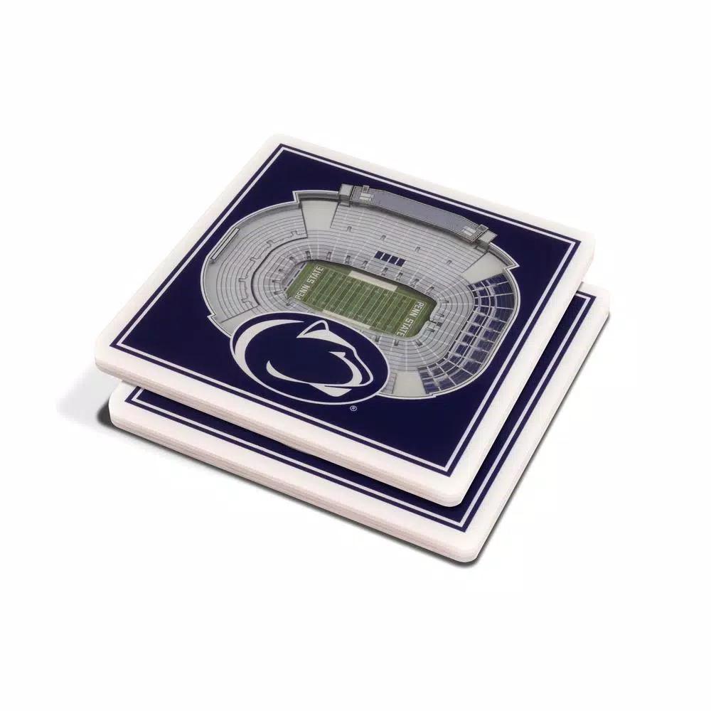 YouTheFan NCAA Penn State Nittany Lions StadiumViews 3D Acrylic Coasters, 2-Pack