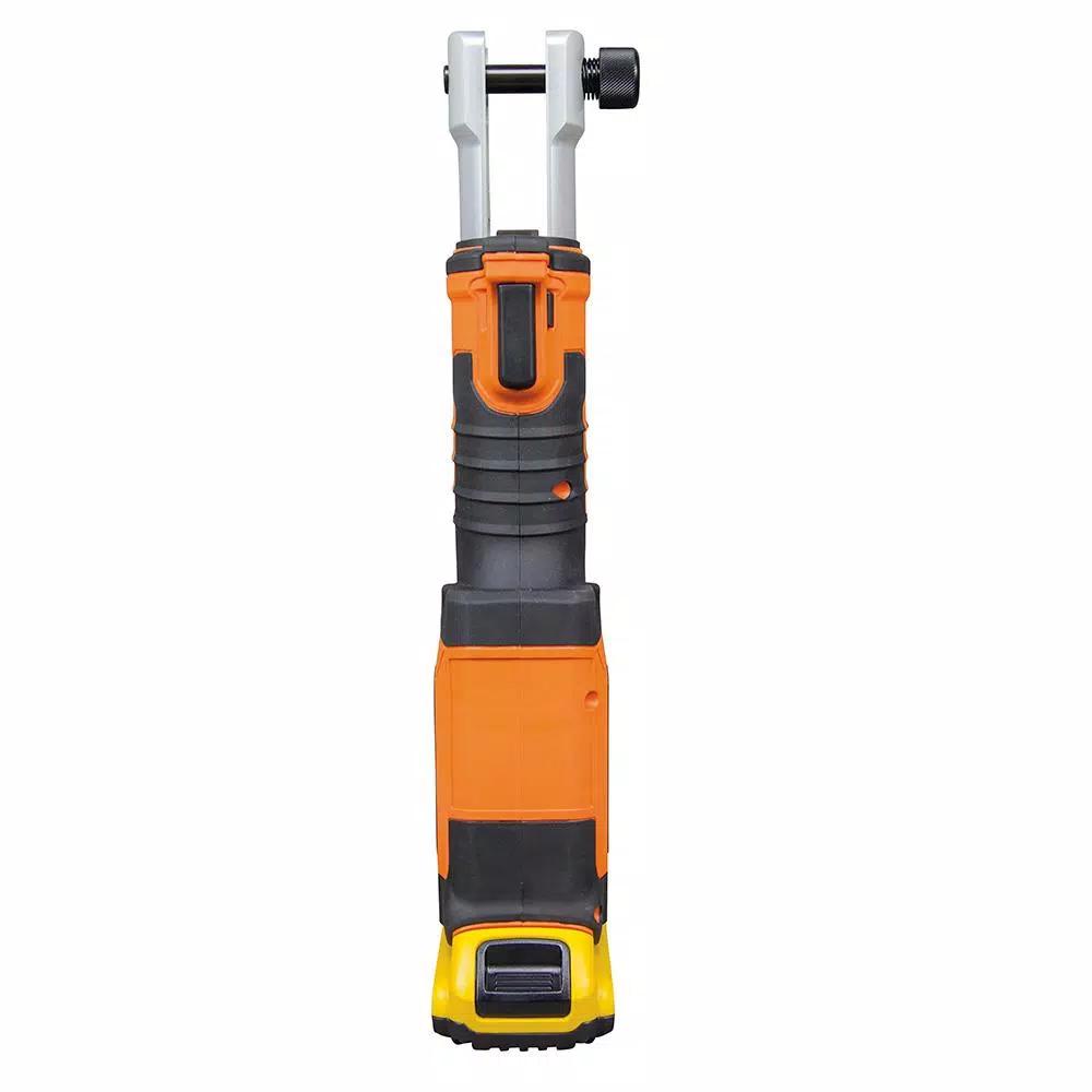 Klein Tools Battery-Operated Hydraulic Bolt Cutter with 20V DeWALT Batteries, Charger, and Bag