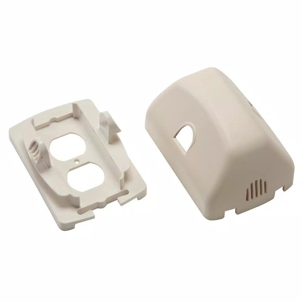 Safety 1st Outlet Cover with Built-in Cord Shortener, White