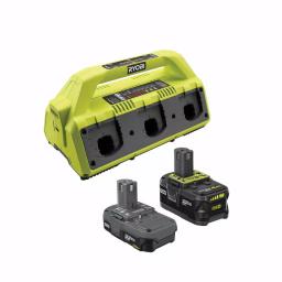 RYOBI 18V ONE+ 6-Port IntelliPort Supercharger Kit with 1.5 Ah and 4.0 Ah Batteries thumbnail 1