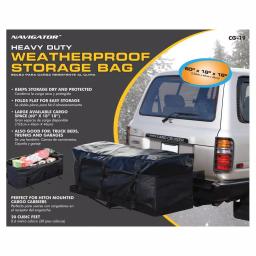 NAVIGATOR 20 cu. ft. Waterproof Hitch Mounted Cargo Bag - Black Nylon thumbnail 2