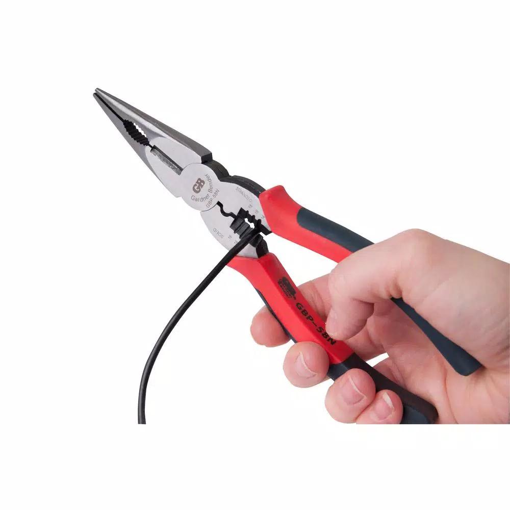 Gardner Bender ArmorEDGE 8 in. Long Nose Pliers - 5-in-1 Multi-Function Tool