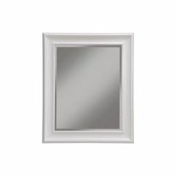 Martin Svensson Home White Beveled Glass Accent Mirror, 30 in. H x 36 in. W Rectangle Framed Wall Mirror thumbnail 1