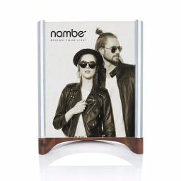 Nambe Sky View Metal and Acacia Wood Picture Frame, 8 x 10, Silver thumbnail 1