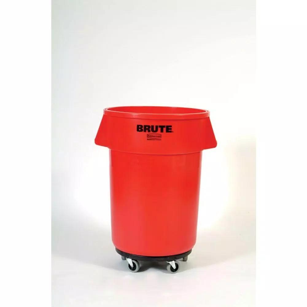 Rubbermaid Commercial Products Rubbermaid Commercial BRUTE Trash Can Dolly, Heavy-Duty with 5 Casters