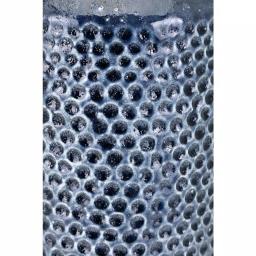 IMAX Skye Blue Large Ceramic Floor Vase - 18in Cylindrical Textured Vase thumbnail 3