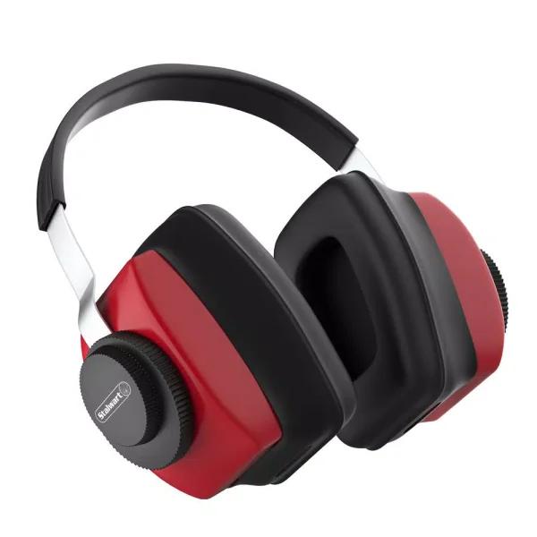 Stalwart Red/Black Over-Ear Hearing Protection Ear Muffs, 28dB NRR
