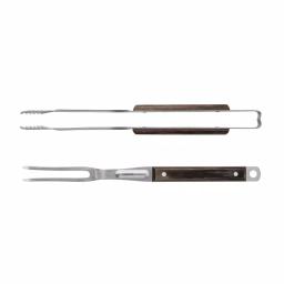 Tramontina Churrasco Stainless Steel Grill Tongs and Fork 2-Piece Set thumbnail 2