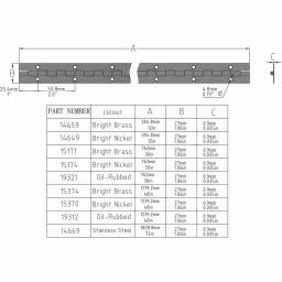 Everbilt 1-1/16 in. x 48 in. Continuous Hinge, Oil-Rubbed Bronze Steel thumbnail 3
