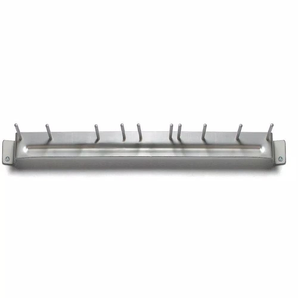 Carlisle 17 in. Aluminum Color-Coded Brush Rack, 10-Slot Holder (Case of 12)