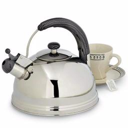 Creative Home Cobra 10.8-Cup Stainless Steel Whistling Stovetop Tea Kettle, Mirror Finish thumbnail 5