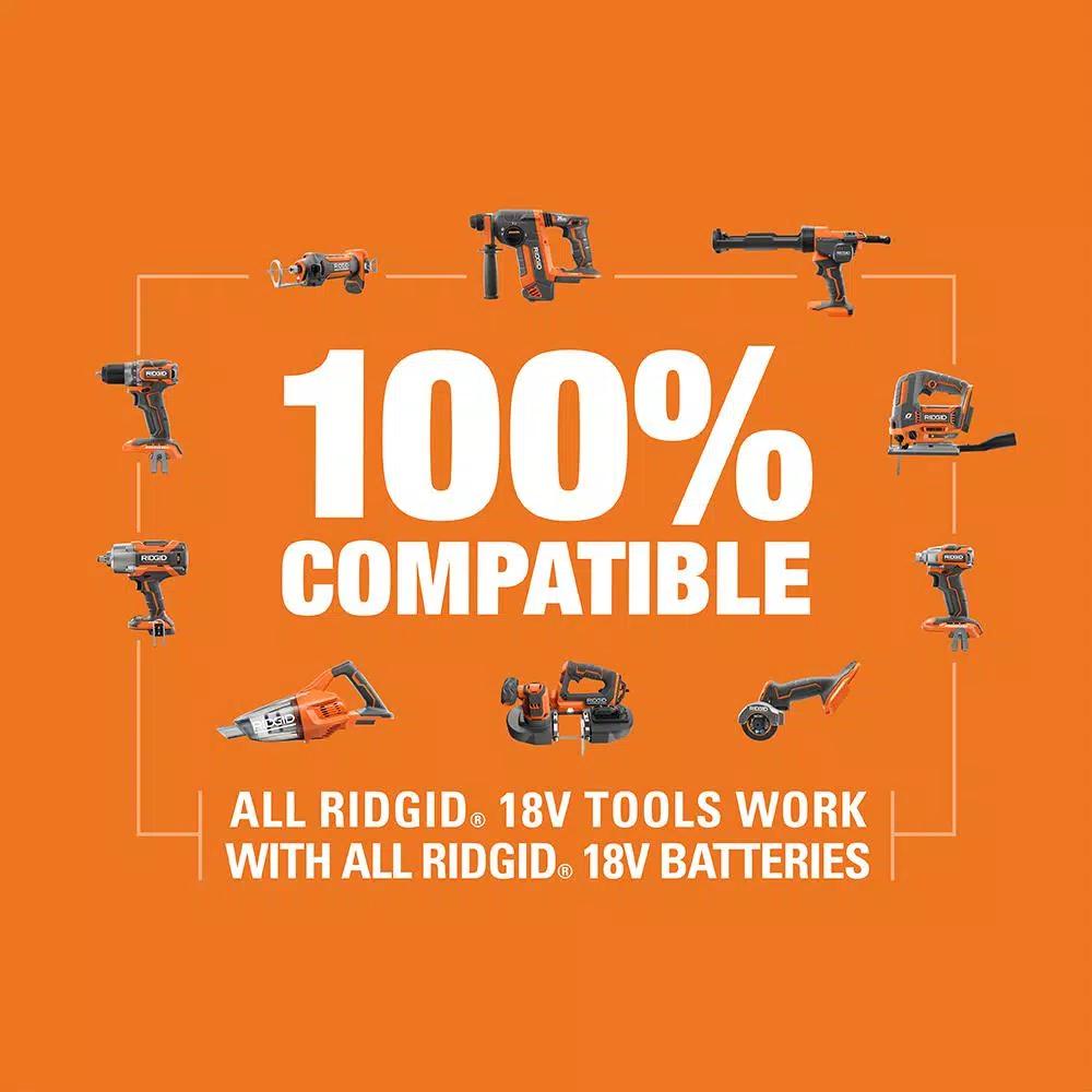 RIDGID 18V Hybrid Jobsite Radio with Bluetooth Wireless Technology (Tool Only)