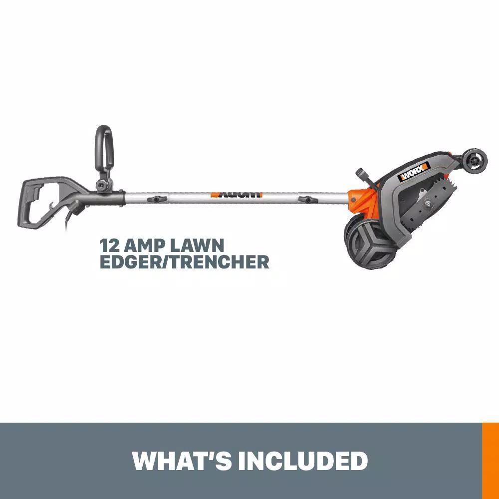 Worx 12 Amp Electric 7.5 in. Lawn Edger and Trencher