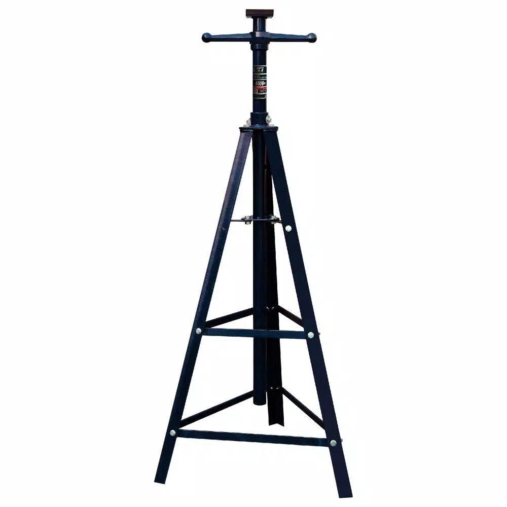 TCE 4,000 lb. High Position Tri-Fold Jack Stand - Heavy Duty Steel