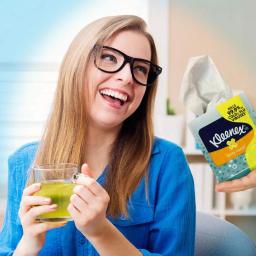 Kleenex Anti-Viral Cube Facial Tissue, 3-Ply, 68-Count White thumbnail 6