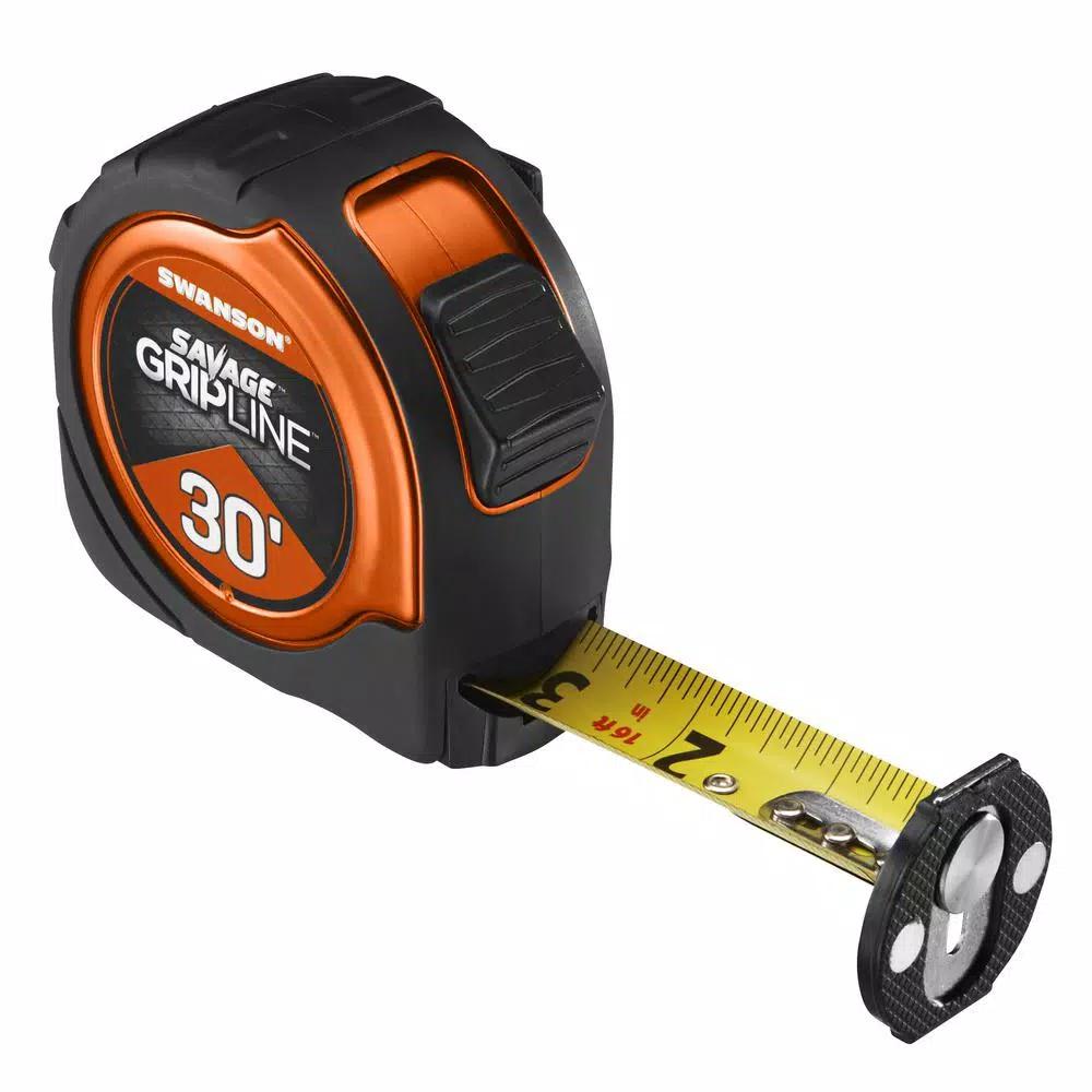 Swanson Savage 30 ft. Gripline Tape Measure with Magnetic Dual-Edge Hook