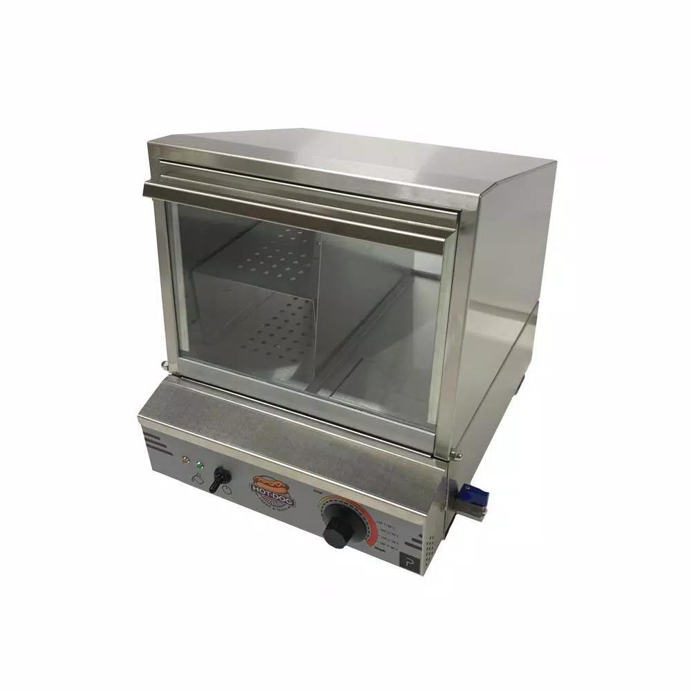 Paragon Pro Series Stainless Steel Hot Dog Steamer, 8 Qt. Capacity, 200 Hot Dog Capacity