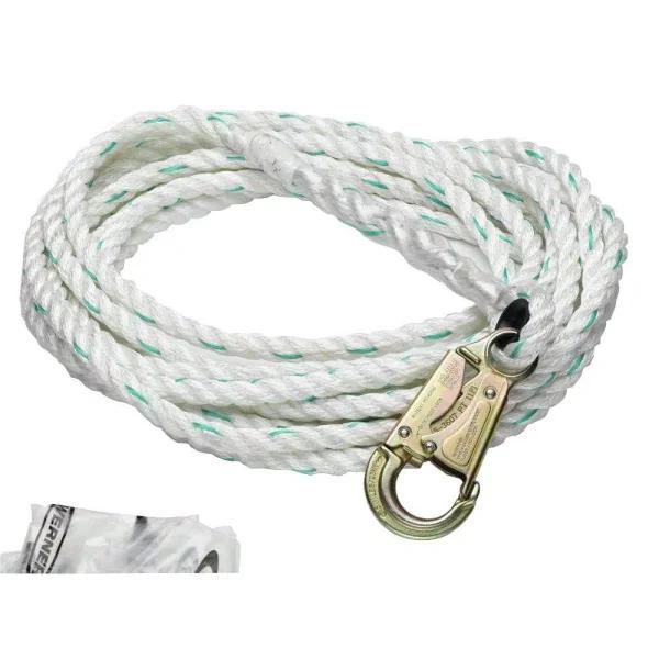 WERNER Upgear 30 ft. 5/8 in. Poly-Dac Vertical Lifeline with Snap Hook