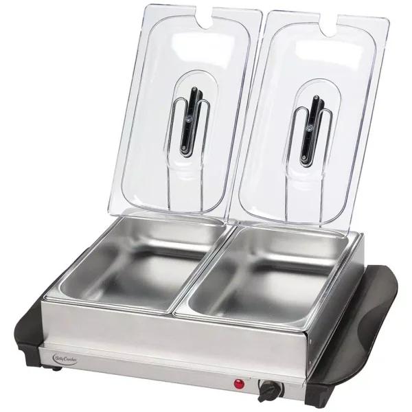 Betty Crocker 5 Qt. Stainless Steel Buffet Server and Warming Tray