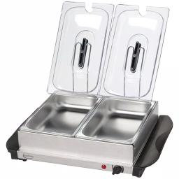Betty Crocker 5 Qt. Stainless Steel Buffet Server and Warming Tray thumbnail 1