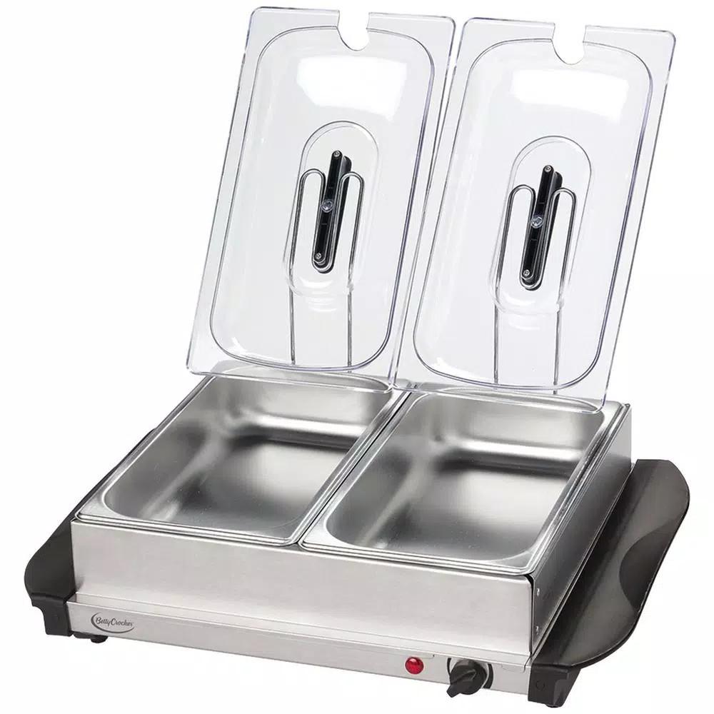 Betty Crocker 5 Qt. Stainless Steel Buffet Server and Warming Tray