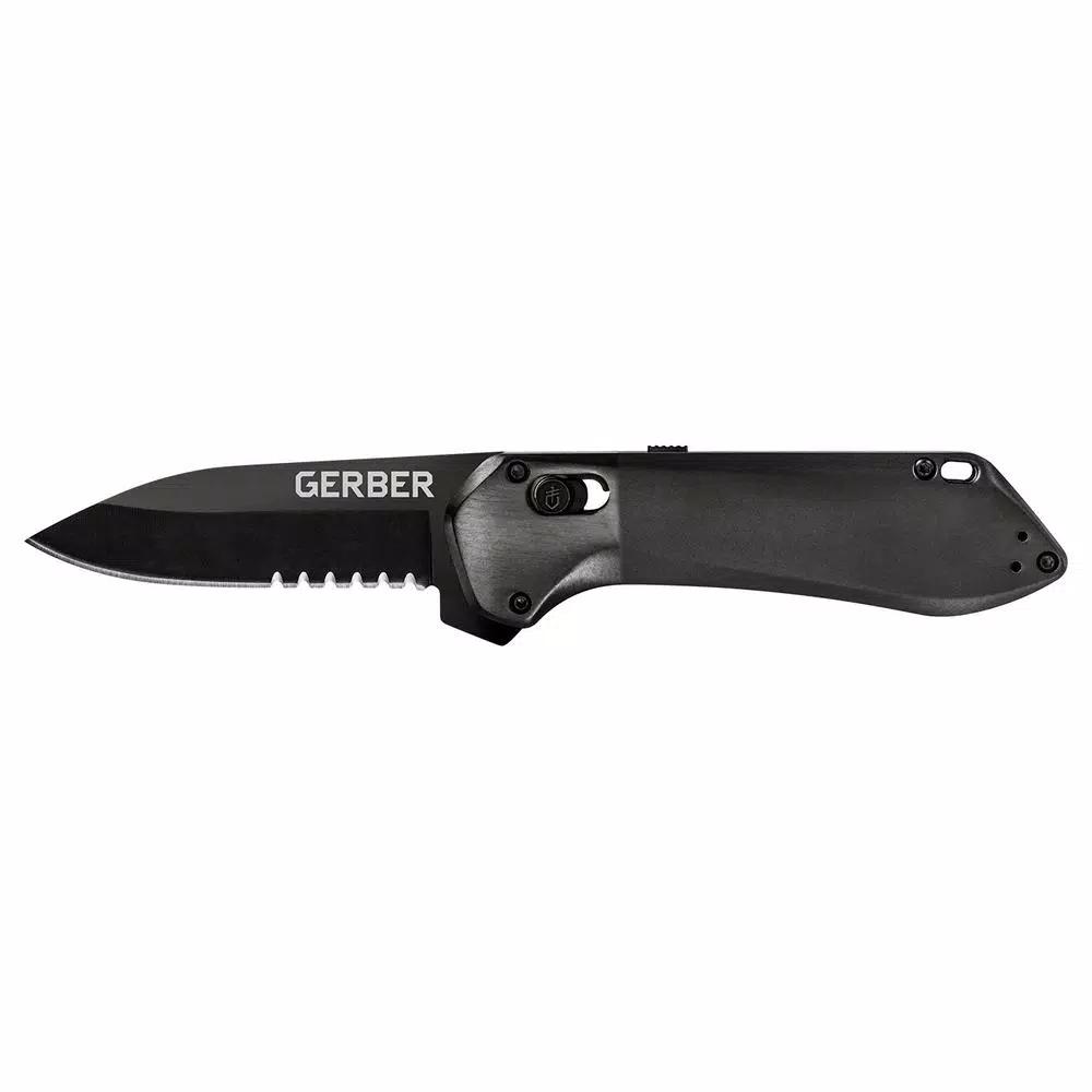 Gerber Highbrow Compact Assisted Opening Pocket Knife, 2.8 in. Drop Point Blade