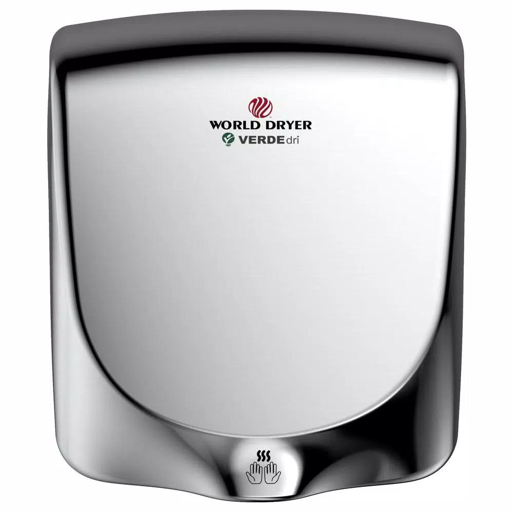 World Dryer VERDEdri V2 High-Speed Electric Hand Dryer - Polished Stainless Steel