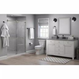 Delta Chamberlain 24 in. Matte Black Towel Bar, Zinc Die Cast Construction thumbnail 4