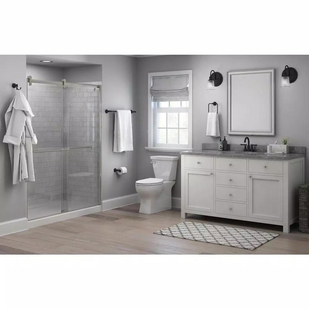 Delta Chamberlain 24 in. Matte Black Towel Bar, Zinc Die Cast Construction