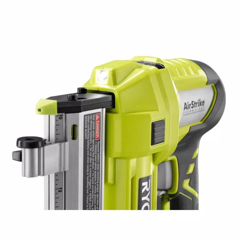 RYOBI 18V ONE+ AirStrike 23-Gauge 1-3/8 in. Headless Pin Nailer Kit with 1.5 Ah Battery and Charger