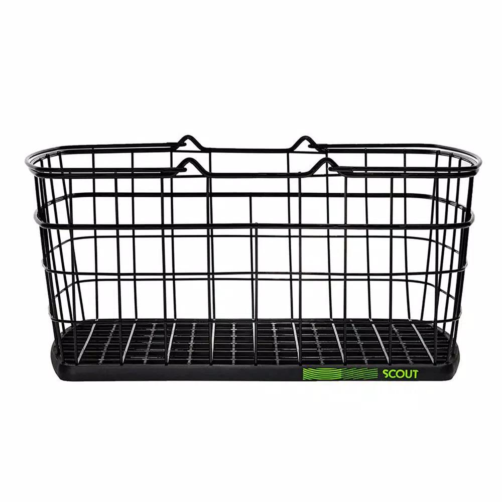 Unbranded Scout Folding Aluminum Cleaning Cart with Removable Baskets and Swivel Wheels